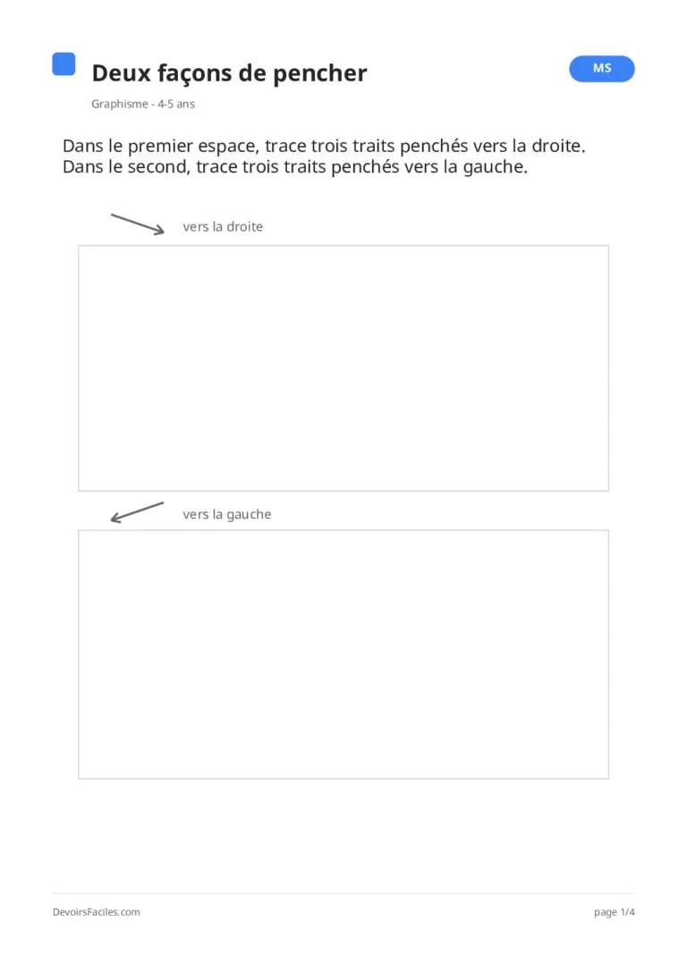 Aperçu de la première page du PDF : Lignes obliques et zigzags MS : 4 activités à imprimer