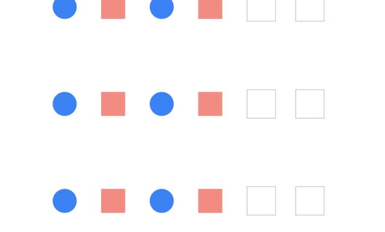 Aperçu de la fiche Algorithme AB en petite section : compléter une suite simple